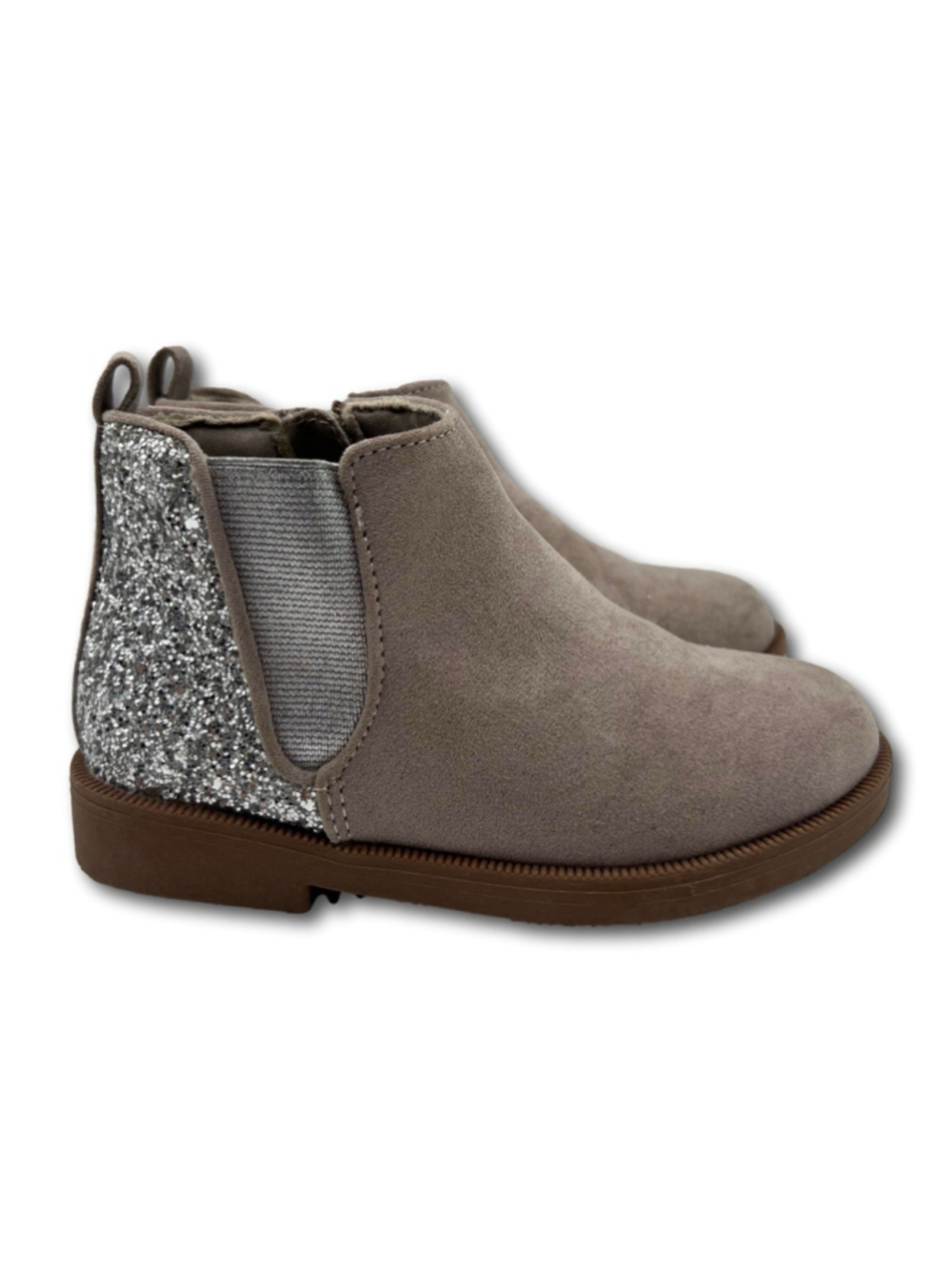 Jumping Beans Camryn Toddler Girl Ankle Boots Silver Size 10